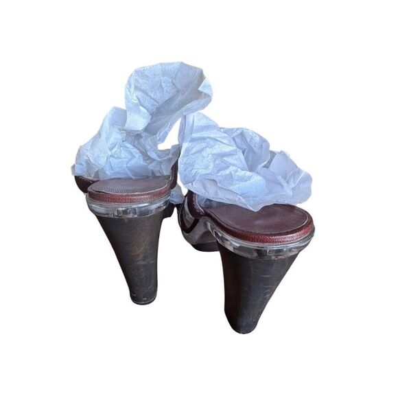 Michael Kors leather brown strap sandal 9.5 - Picture 4 of 14